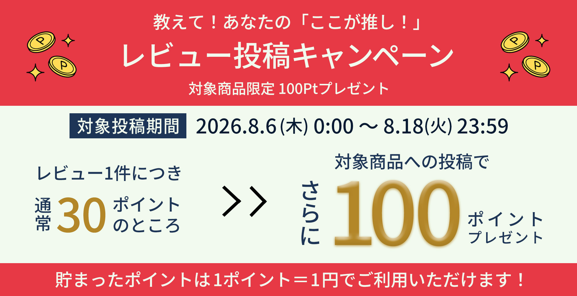レビューキャンペーン