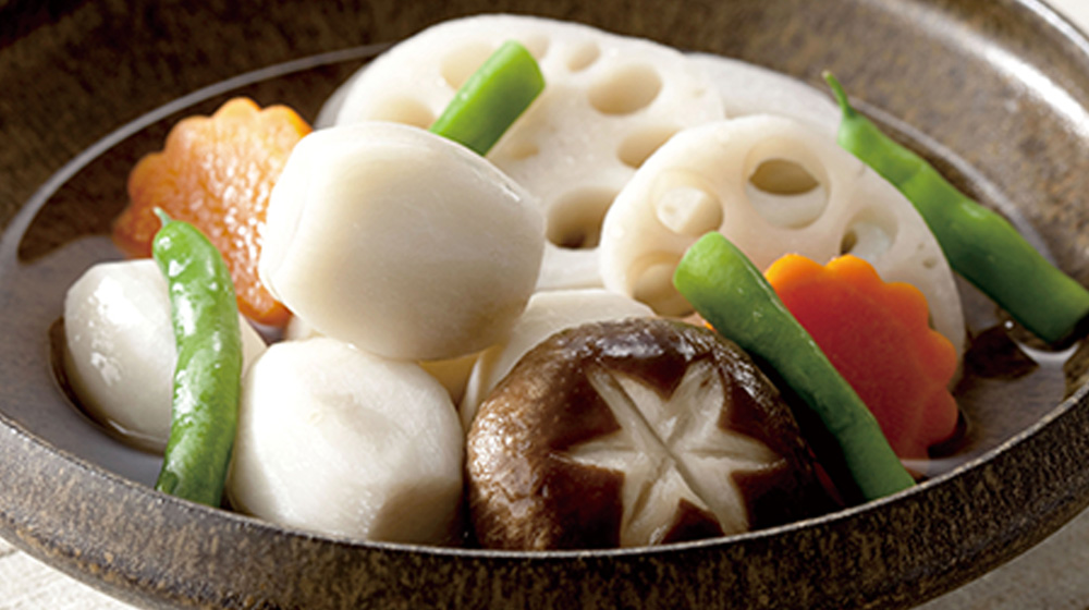 液体だし:お吸い物やうどん、炊き込みご飯、茶碗蒸し、厚焼き玉子など、さまざまな素材の色を活かした料理が簡単にできます。