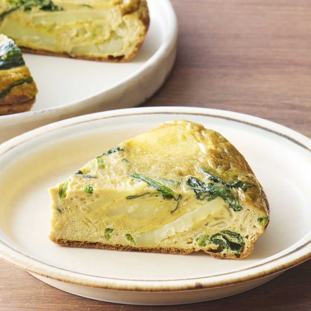ほうれん草のスペイン風オムレツ