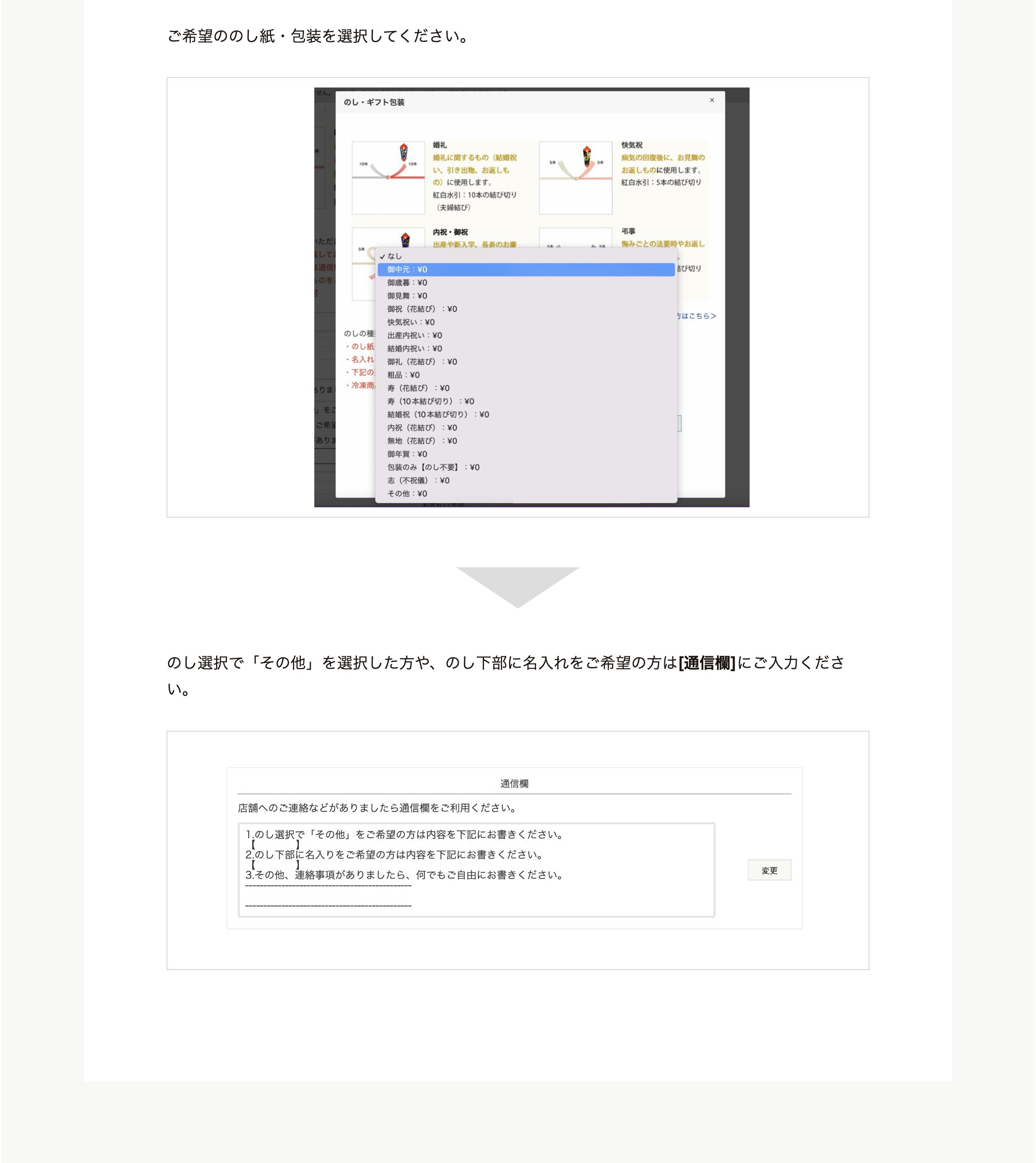 のしについて