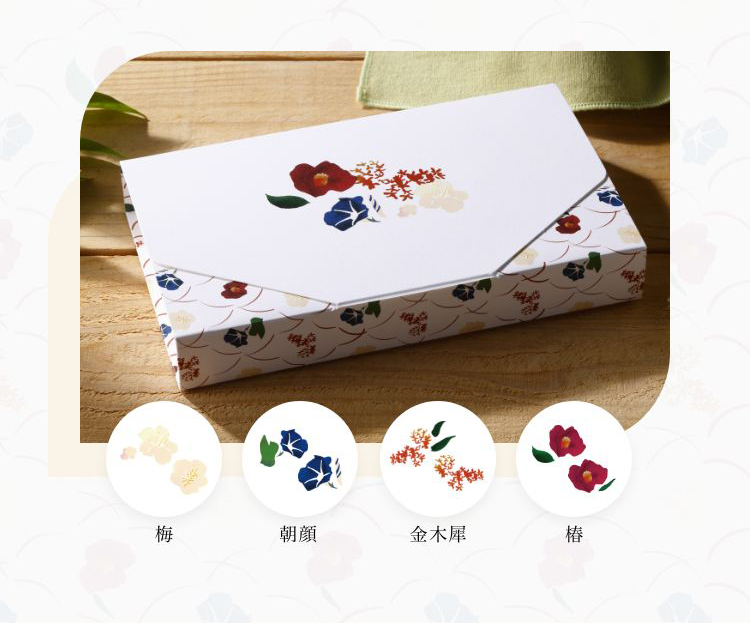 季節の花が彩るギフトボックス