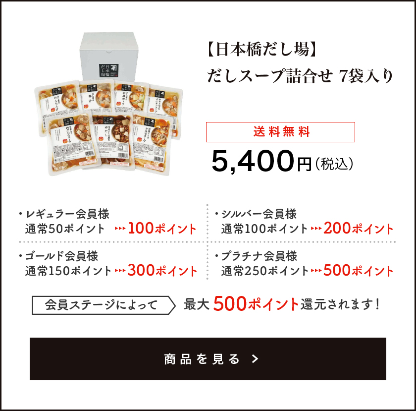【日本橋だし場】 だしスープ詰合せ 7袋入り