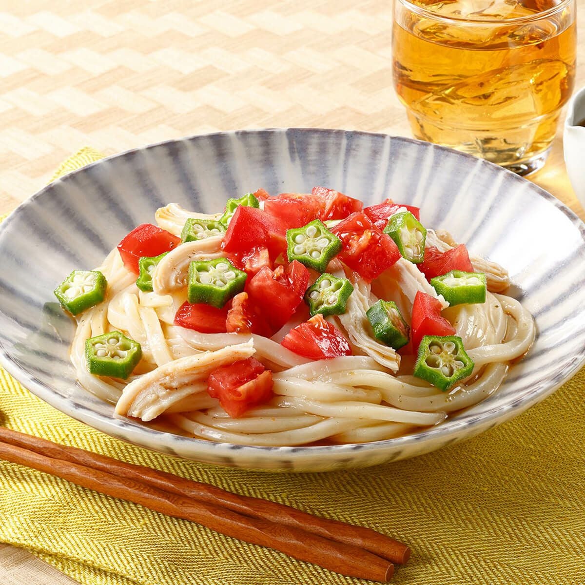 レンチンで簡単!<br>冷凍うどんレシピ