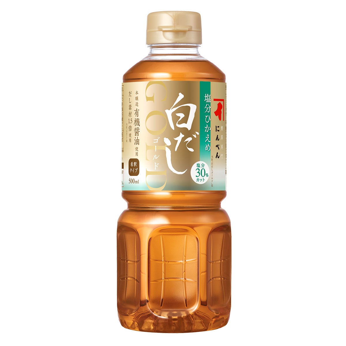 塩分ひかえめ白だしゴールド 500ml